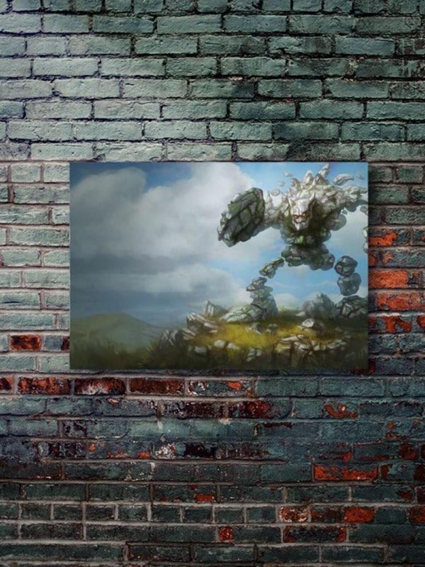 Znc Malphite - Oyun Posterleri, Özel Tasarım Kağıt Poster - Image 1