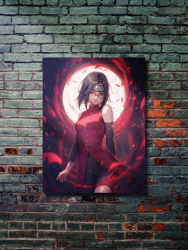 Znc Sarada Uchiha - Naruto - Anime & Manga Posterleri, Özel Tasarım Kağıt Poster - Image 1