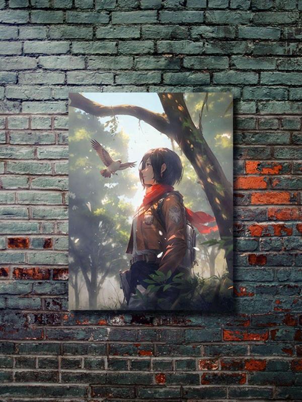 Znc Mikasa Akerman - Attack On Titan - Anime & Manga Posterleri, Özel Tasarım Kağıt Poster - Image 1