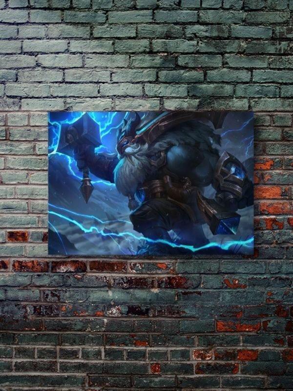 Znc Ornn - League Of Legends - Lol - Oyun Posterleri, Özel Tasarım Kağıt Poster - Image 1