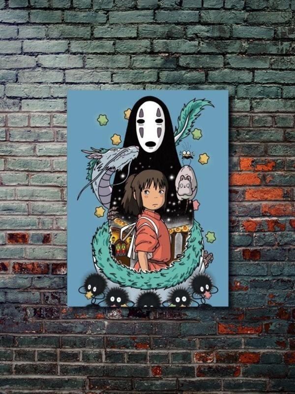 Znc Ruhların Kaçışı (Spirited Away) - Anime & Manga Posterleri, Özel Tasarım Kağıt Poster - Image 1
