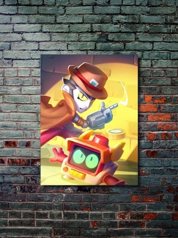 Znc Brawl Stars, Eşsiz Tasarım Oyun, Karakter Posterleri, Özel Tasarım Kağıt Poster - Image 1