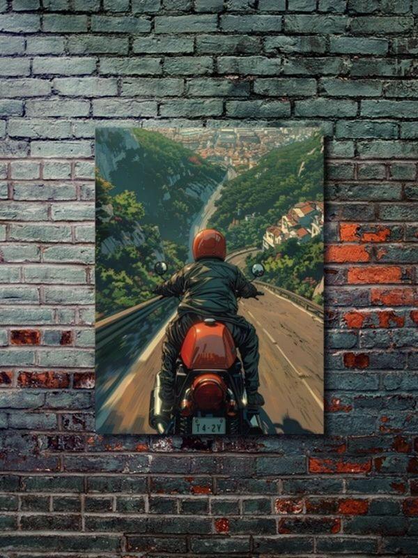 Znc Karma Motosiklet Posterleri, Eşsiz Tasarım Motosiklet Posterleri, Özel Tasarım Kağıt Poster - Image 1