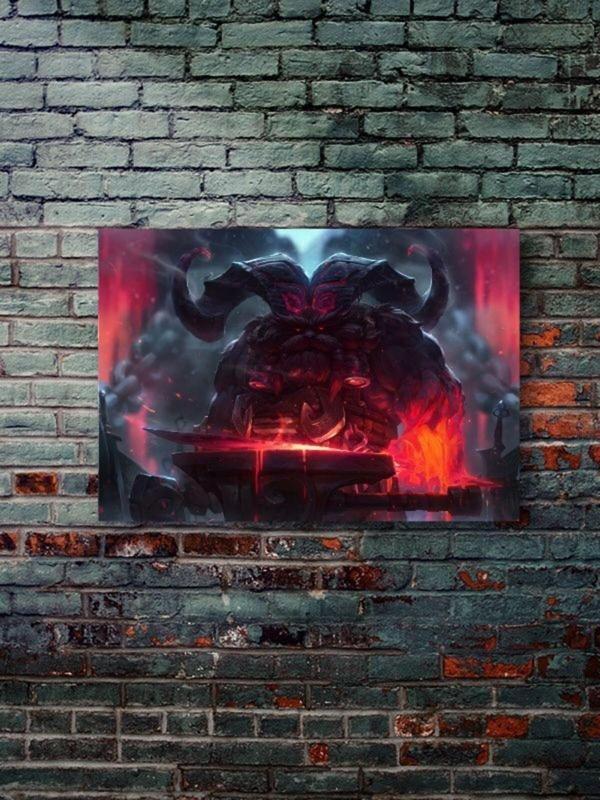 Znc Ornn - League Of Legends - Lol - Oyun Posterleri, Özel Tasarım Kağıt Poster - Image 1