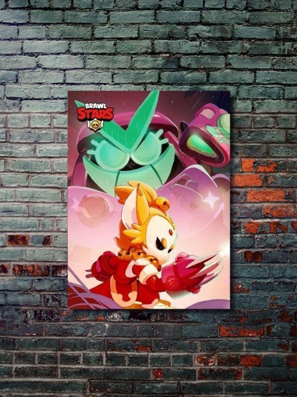 Znc Brawl Stars, Eşsiz Tasarım Oyun, Karakter Posterleri, Özel Tasarım Kağıt Poster - Image 1