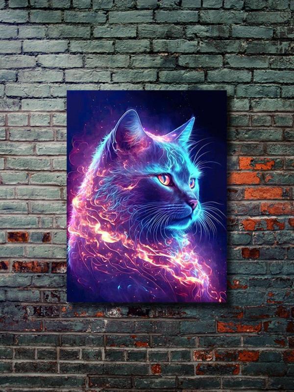 Znc Kedi Teması, Özel Tasarım Kağıt Poster, Duvar Sanatı - Image 1