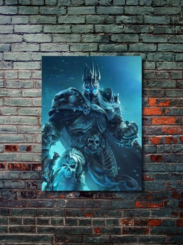 Znc Lich King - Warcraft - Gaming Posterleri, Özel Tasarım Kağıt Poster, Duvar Sanatı - Image 1