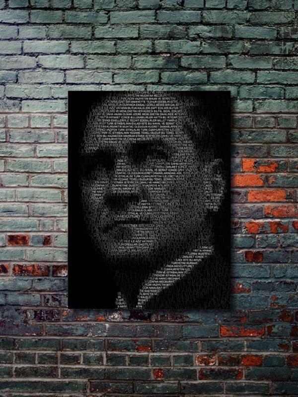 Znc Mustafa Kemal Atatürk - Önemli Kişiler, Tarihi Kişiler, Özel Tasarım Kağıt Poster, Duvar Sanatı - Image 1