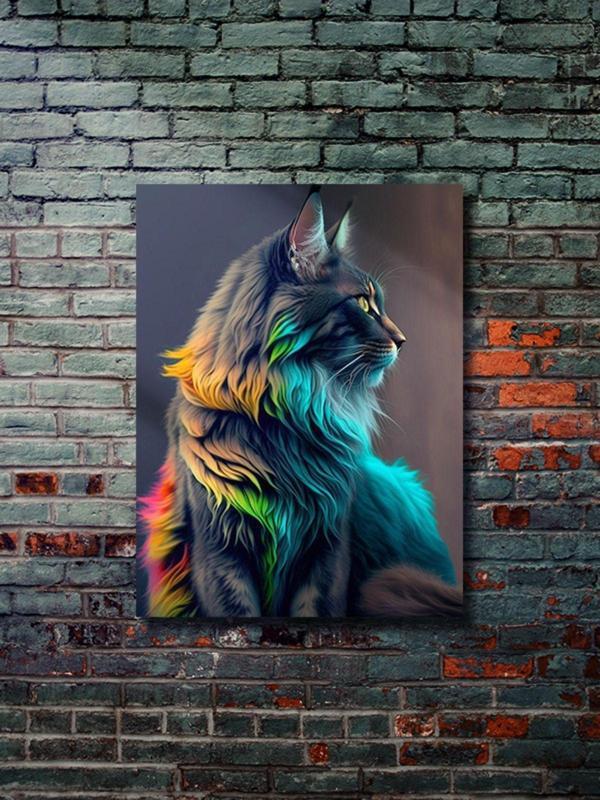 Znc Kedi Teması, Özel Tasarım Kağıt Poster, Duvar Sanatı - Image 1