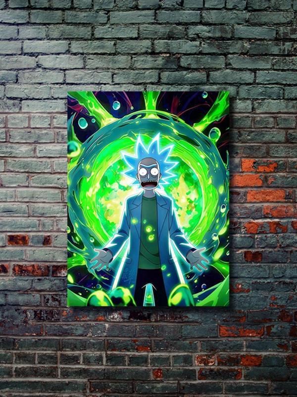 Znc Rick - Rick And Morty - Film & Dizi Posterleri, Özel Tasarım Kağıt Poster, Duvar Sanatı - Image 1