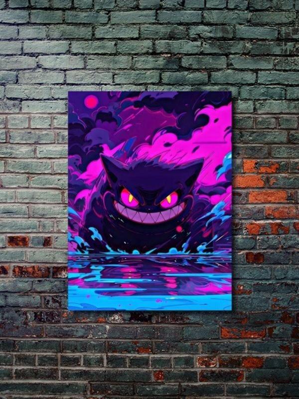 Znc Gengar - Pokemon - Anime & Manga Posterleri, Özel Tasarım Kağıt Poster - Image 1