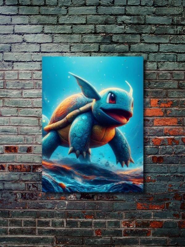Znc Squirtle - Pokemon - Anime & Manga Posterleri, Özel Tasarım Kağıt Poster - Image 1