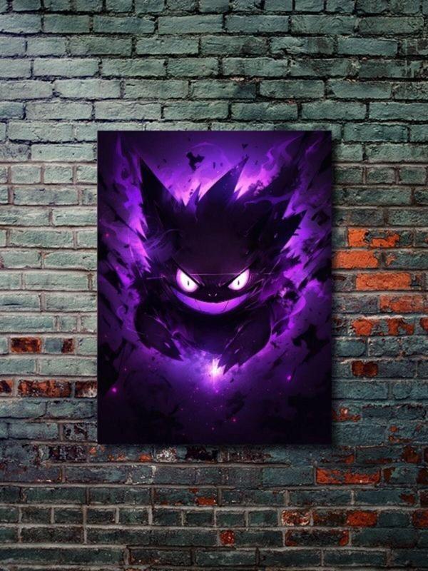 Znc Gengar - Pokemon - Anime & Manga Posterleri, Özel Tasarım Kağıt Poster - Image 1
