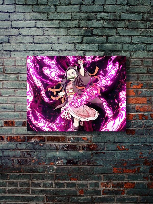 Znc Nezuko - Demon Slayer - Anime & Manga Posterleri, Özel Tasarım Kağıt Poster - Image 1