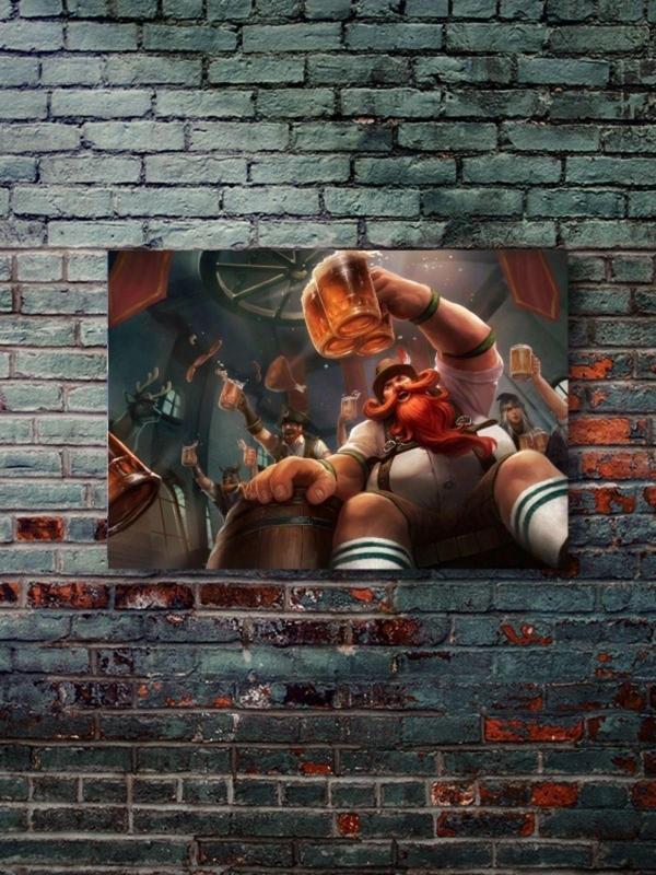 Znc Gragas - Oyun Posterleri, Özel Tasarım Kağıt Poster - Image 1