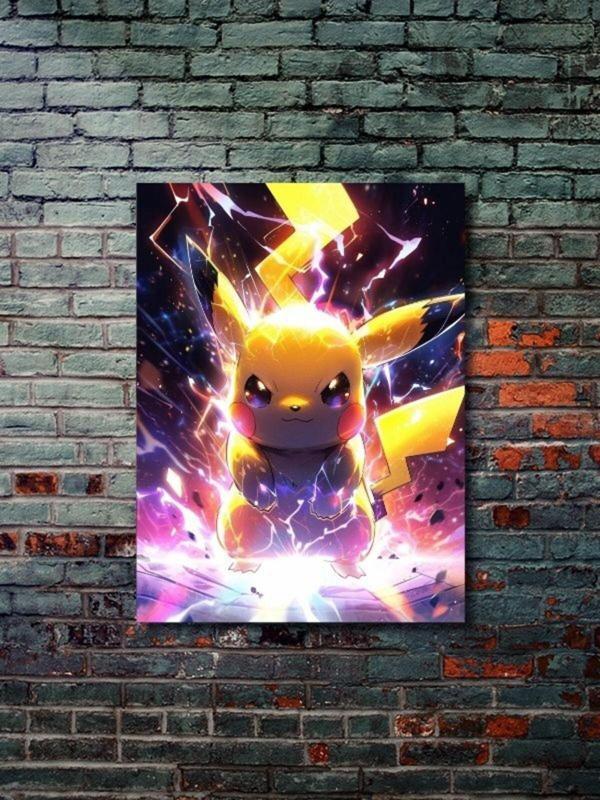 Znc Pikachu - Pokemon - Anime & Manga Posterleri, Özel Tasarım Kağıt Poster - Image 1