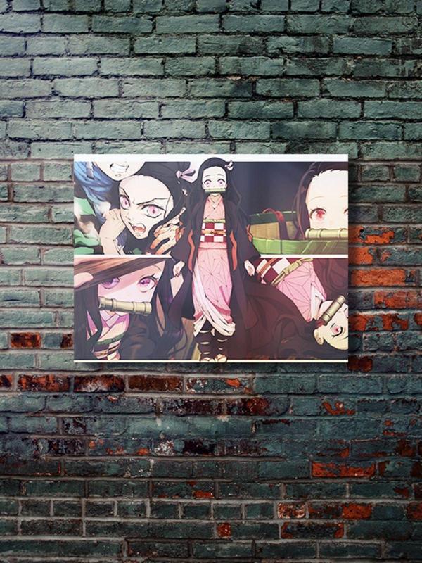 Znc Nezuko - Demon Slayer - Anime & Manga Posterleri, Özel Tasarım Kağıt Poster - Image 1