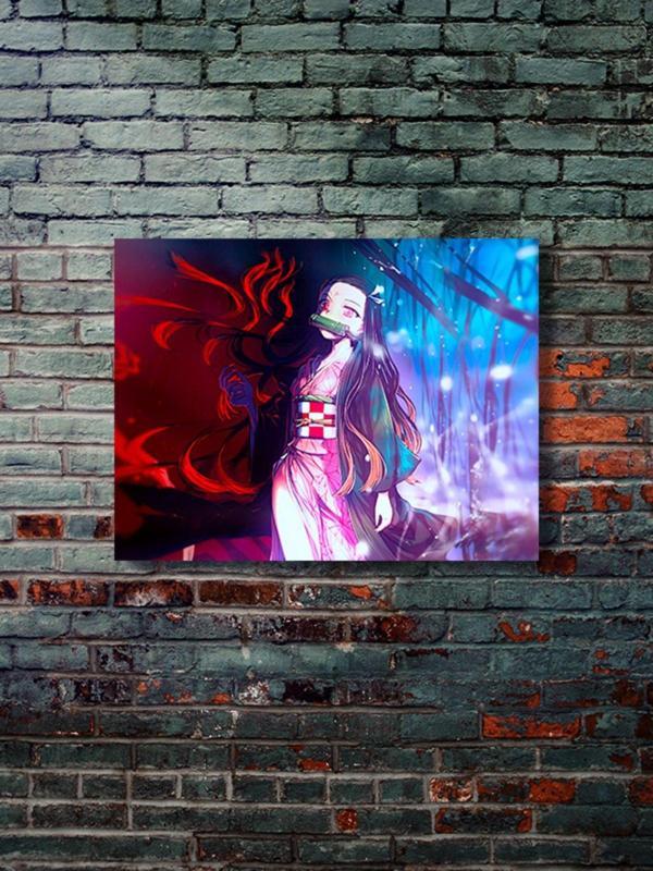 Znc Nezuko - Demon Slayer - Anime & Manga Posterleri, Özel Tasarım Kağıt Poster - Image 1