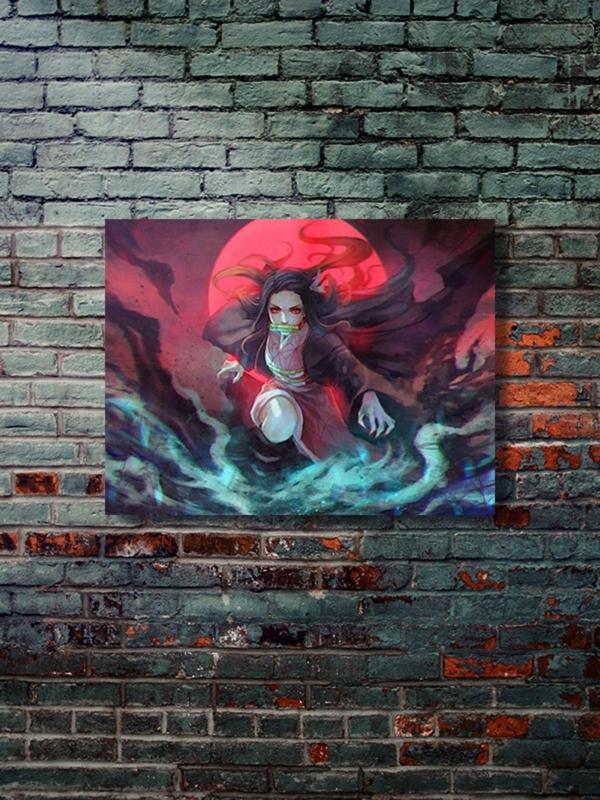 Znc Nezuko - Demon Slayer - Anime & Manga Posterleri, Özel Tasarım Kağıt Poster - Image 1