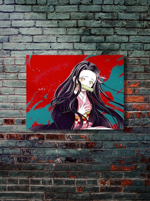 Znc Nezuko - Demon Slayer - Anime & Manga Posterleri, Özel Tasarım Kağıt Poster - Image 1