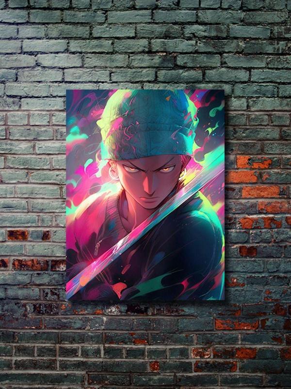 Znc Zoro - One Piece - Anime Posterleri, Özel Tasarım Kağıt Poster, Duvar Sanatı - Image 1