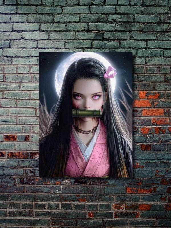 Znc Nezuko - Demon Slayer - Anime & Manga Posterleri, Özel Tasarım Kağıt Poster - Image 1