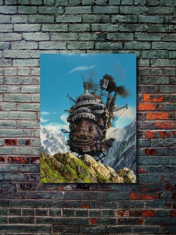 Znc Yürüyen Şato (Howl'S Moving Castle) - Anime & Manga Posterleri, Özel Tasarım Kağıt Poster - Image 1
