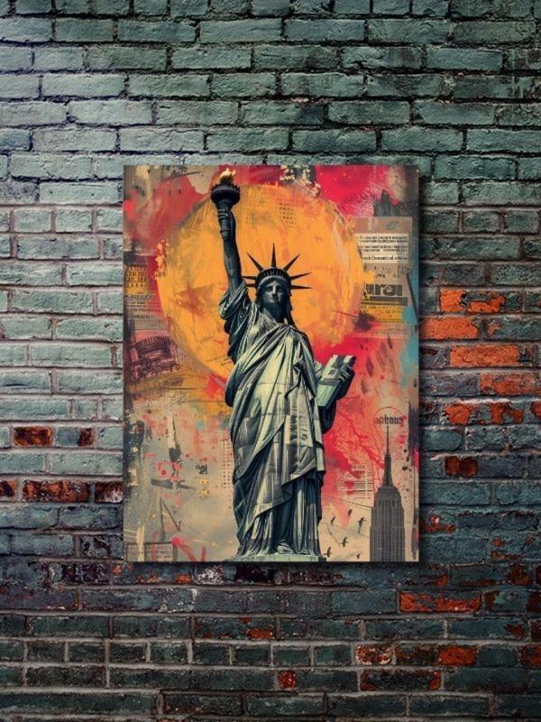 Znc Özgürlük Anıtı, Mimari Ve Heykel, Özel Tasarım Kağıt Poster, Duvar Sanatı - Image 1
