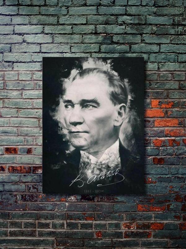 Znc Mustafa Kemal Atatürk - Önemli Kişiler, Tarihi Kişiler, Özel Tasarım Kağıt Poster, Duvar Sanatı - Image 1