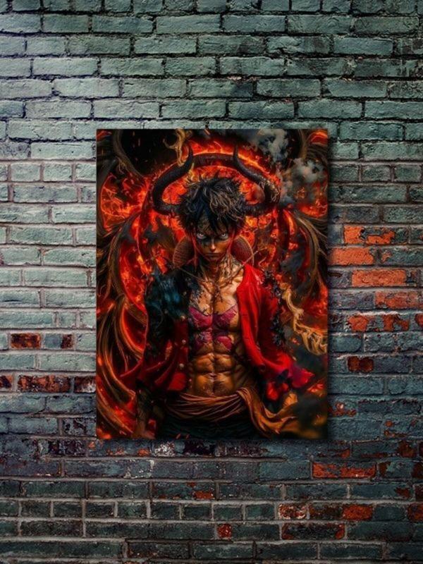 Znc Luffy - One Piece, Anime - Manga Serisi, Özel Tasarım Kağıt Poster, Duvar Sanatı - Image 1