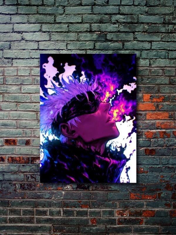 Znc Satoru Gojo - Jujutsu Kaisen, Anime - Manga Serisi, Özel Tasarım Kağıt Poster, Duvar Sanatı - Image 1