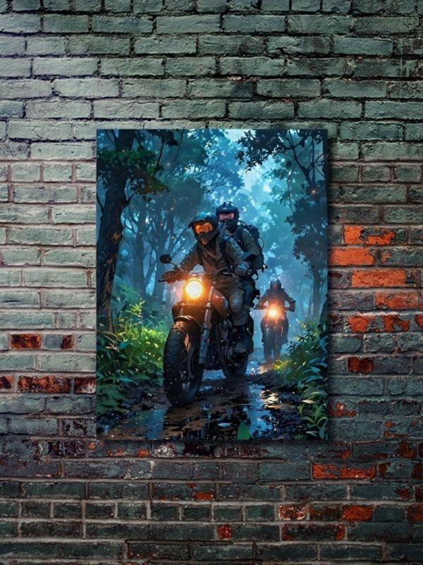 Znc Karma Motosiklet Posterleri, Eşsiz Tasarım Motosiklet Posterleri, Özel Tasarım Kağıt Poster - Image 1