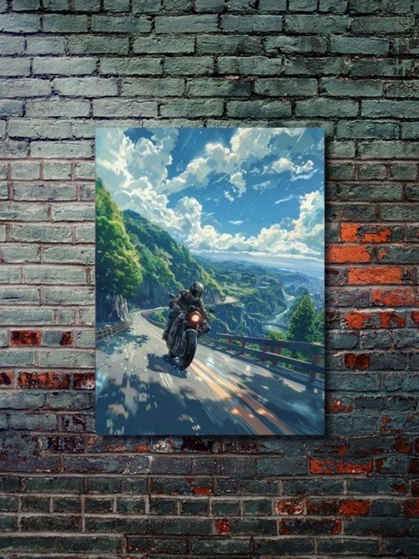 Znc Karma Motosiklet Posterleri, Eşsiz Tasarım Motosiklet Posterleri, Özel Tasarım Kağıt Poster - Image 1