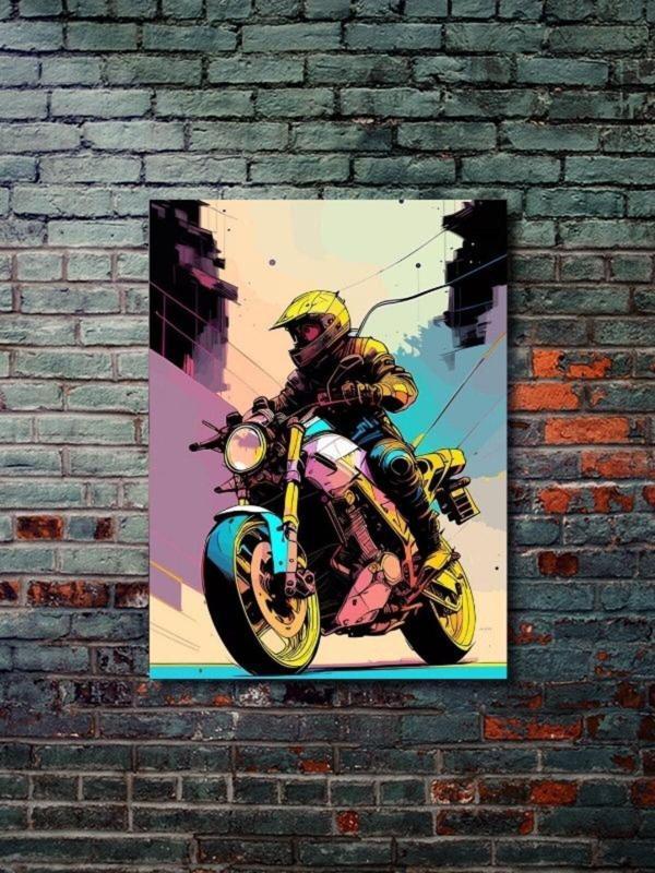 Znc Karma Motosiklet Posterleri, Eşsiz Tasarım Motosiklet Posterleri, Özel Tasarım Kağıt Poster - Image 1