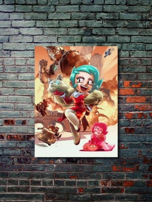 Znc Brawl Stars, Eşsiz Tasarım Oyun, Karakter Posterleri, Özel Tasarım Kağıt Poster - Image 1