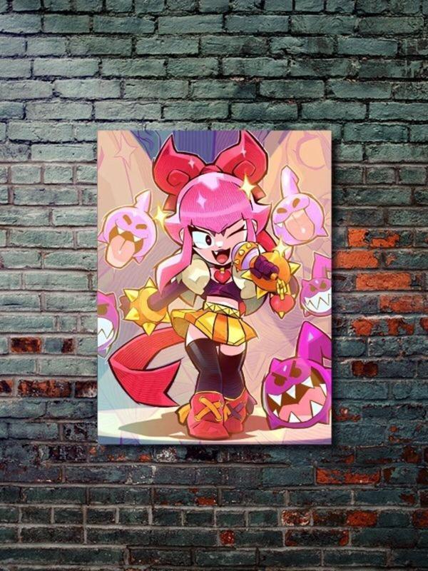 Znc Brawl Stars, Eşsiz Tasarım Oyun, Karakter Posterleri, Özel Tasarım Kağıt Poster - Image 1