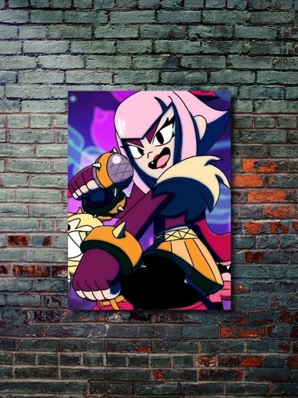 Znc Brawl Stars, Eşsiz Tasarım Oyun, Karakter Posterleri, Özel Tasarım Kağıt Poster - Image 1