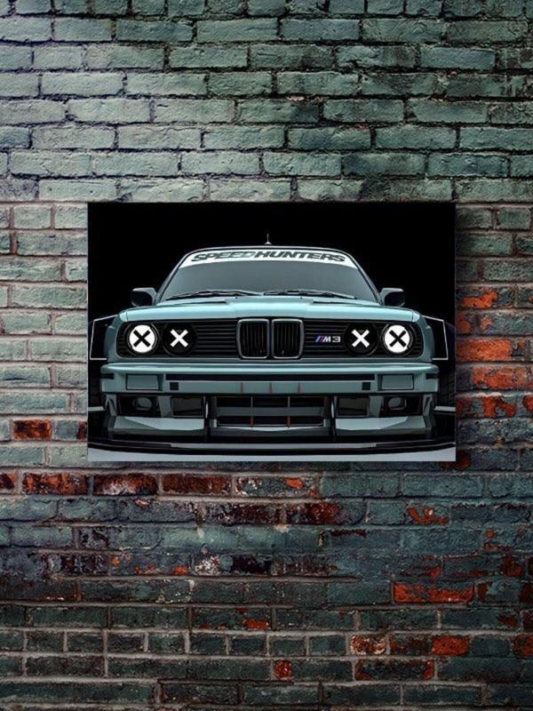 Znc Bmw - M3 - Eşsiz Tasarım Motosiklet Posterleri, Özel Tasarım Kağıt Poster - Image 1