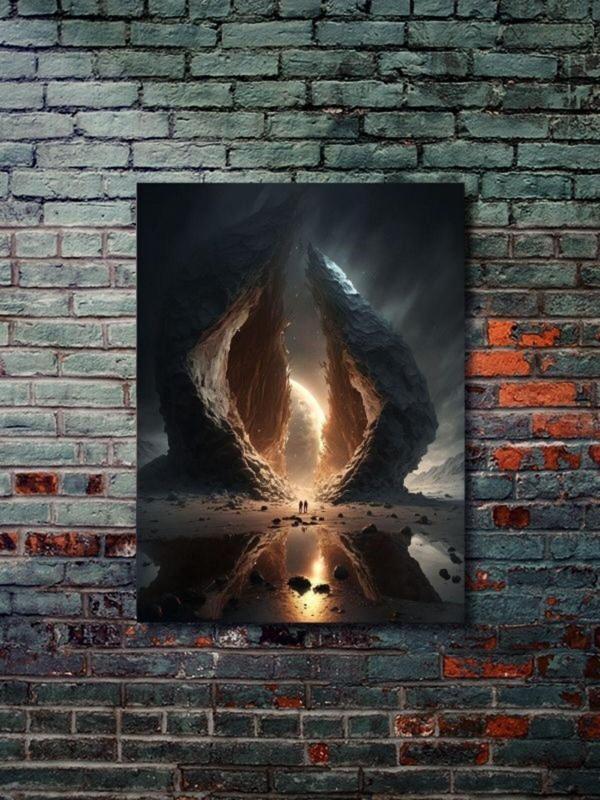 Znc Uzay Teması Özel Tasarım Kağıt Poster, Eşsiz Tasarım Tarih, Mitoloji, Karakter Posterleri, - Image 1