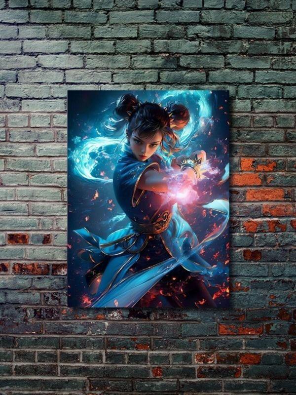 Znc Chun-Li – Street Fighter- Oyun Posterleri, Özel Tasarım Kağıt Poster, Duvar Sanatı - Image 1