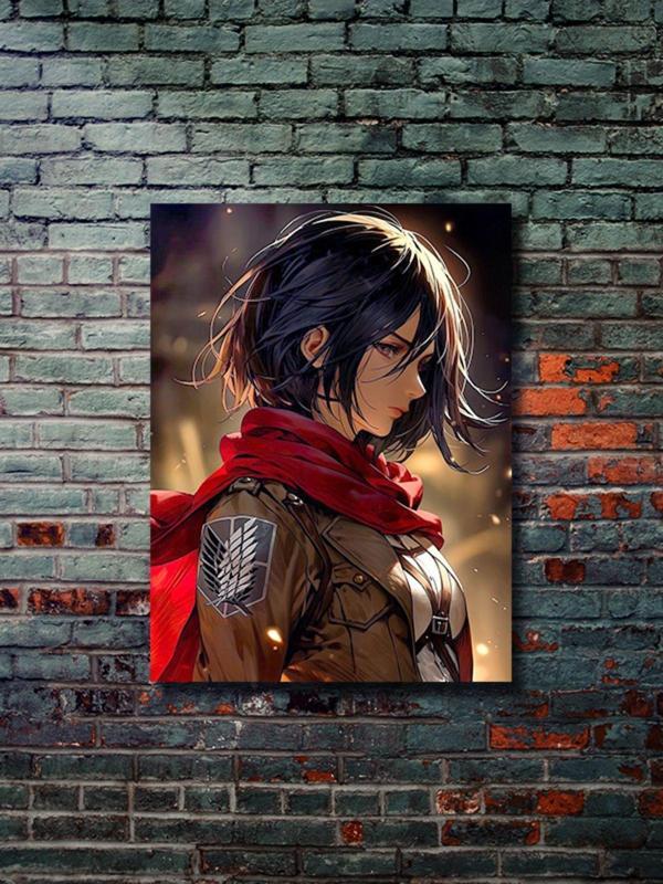 Znc Mikasa Akerman - Attack On Titan - Anime & Manga Posterleri, Özel Tasarım Kağıt Poster, Duvar Sanatı - Image 1