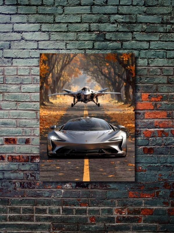 Znc Mclaren, Eşsiz Tasarım Otomobil Posterleri, Özel Tasarım Kağıt Poster - Image 1
