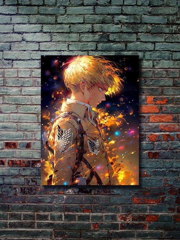 Znc Eren Jaeger - Attack On Titan - Anime & Manga Posterleri, Özel Tasarım Kağıt Poster, Duvar Sanatı - Image 1