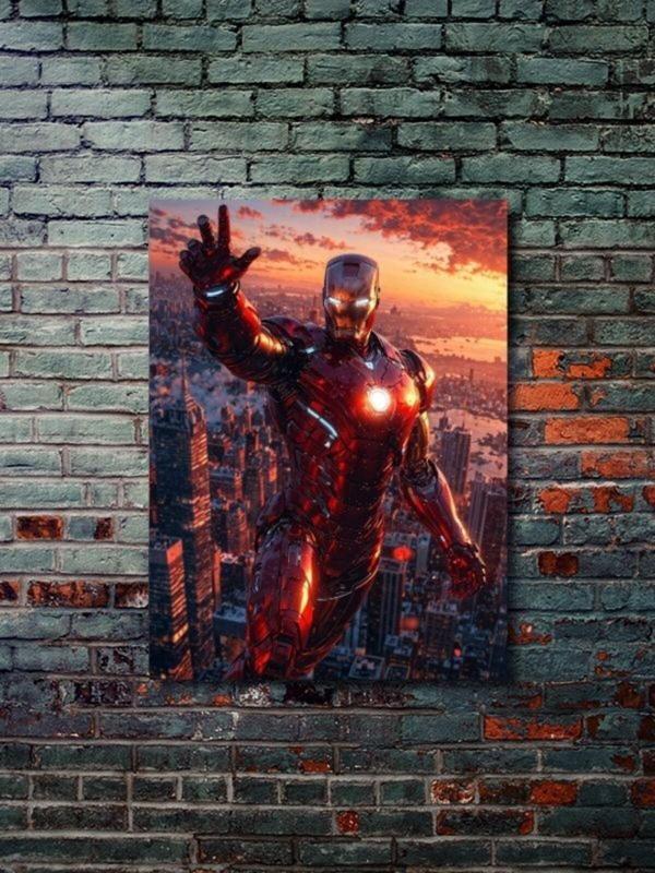 Znc İron Man - Marvel - Film & Dizi Posterleri, Özel Tasarım Kağıt Poster, Duvar Sanatı - Image 1