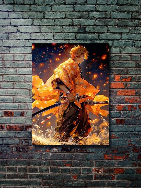 Znc Zenitsu - Demon Slayer - Anime & Manga Posterleri, Özel Tasarım Kağıt Poster, Duvar Sanatı - Image 1