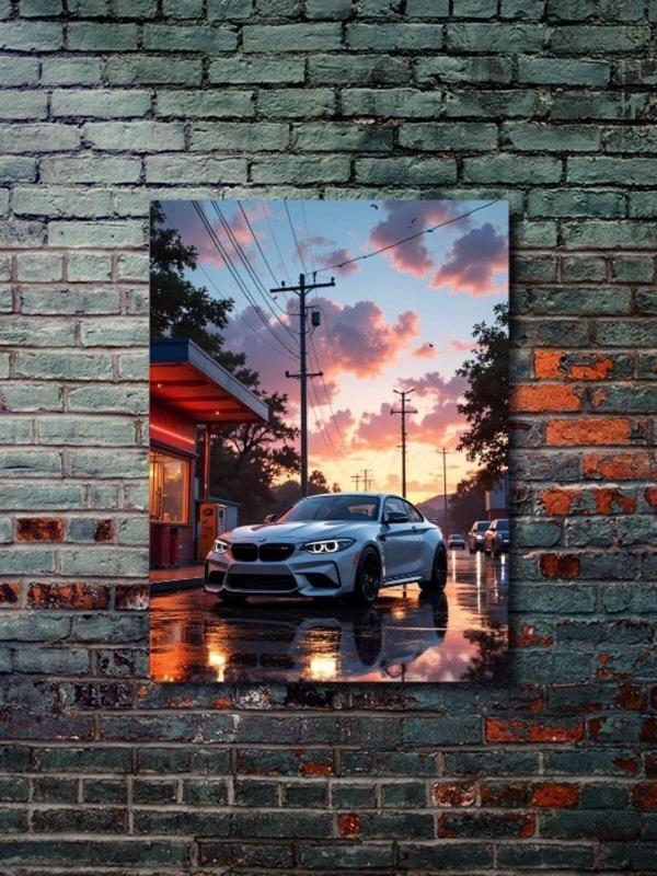 Znc Bmw, Eşsiz Tasarım Otomobil Posterleri, Özel Tasarım Kağıt Poster - Image 1