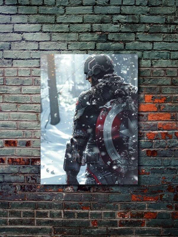 Znc Captain America - Marvel - Film & Dizi Posterleri, Özel Tasarım Kağıt Poster, Duvar Sanatı - Image 1
