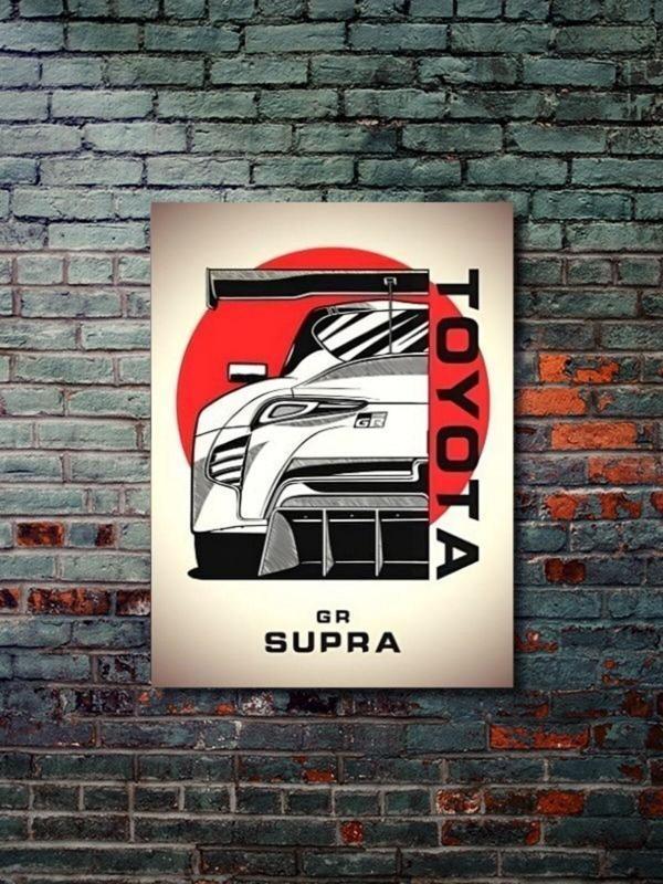 Znc Supra Gr - Toyota - Eşsiz Tasarım Motosiklet Posterleri, Özel Tasarım Kağıt Poster - Image 1