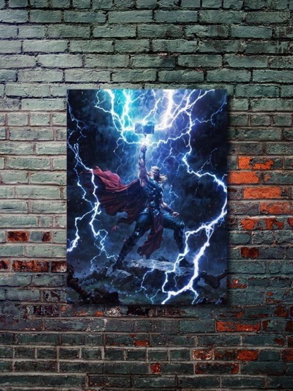 Znc Thor - Marvel - Film & Dizi Posterleri, Özel Tasarım Kağıt Poster, Duvar Sanatı - Image 1