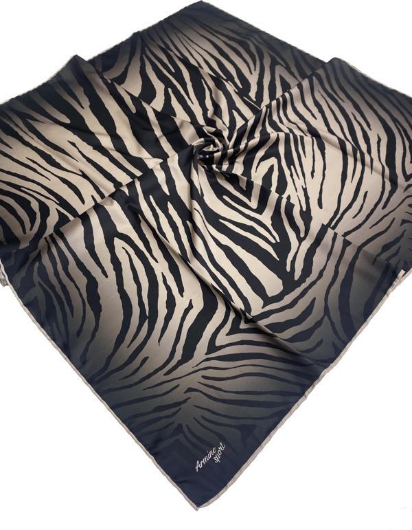 Armine Sport twill (tivil) Özel Üretim Efsane Zebra Desen Siyah Vizon - Image 1